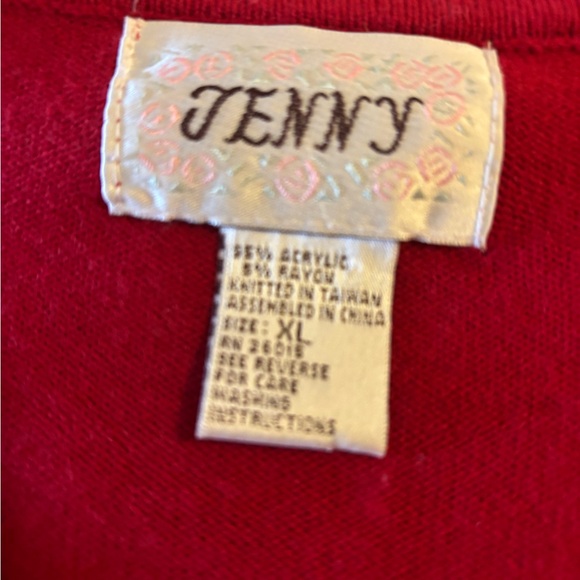 Sale!  Jenny Red Sweater with Bow Detail - Picture 5 of 5